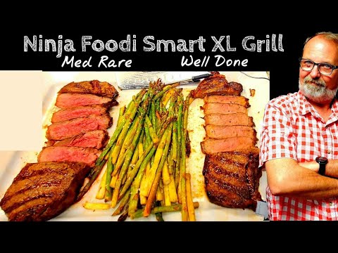 Ninja Foodi Smart XL Grill New York Strip Steak...