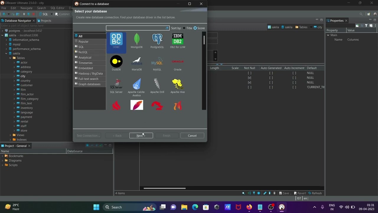 How to connect ODBC in DBeaver
