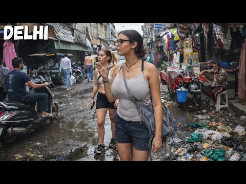 AMONG THE MOST FAMOUS STREETS OF THE CAPITAL OF INDIA | Delhi PaharGanj WalkingTour4k
