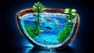 I Turned a Real Coconut into an Underwater World (Epoxy Resin)