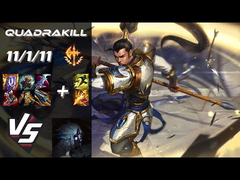 JUNGLE Xin Zhao vs Kindred [QUADRAKILL] - NA Challenger Patch 25.S1.7