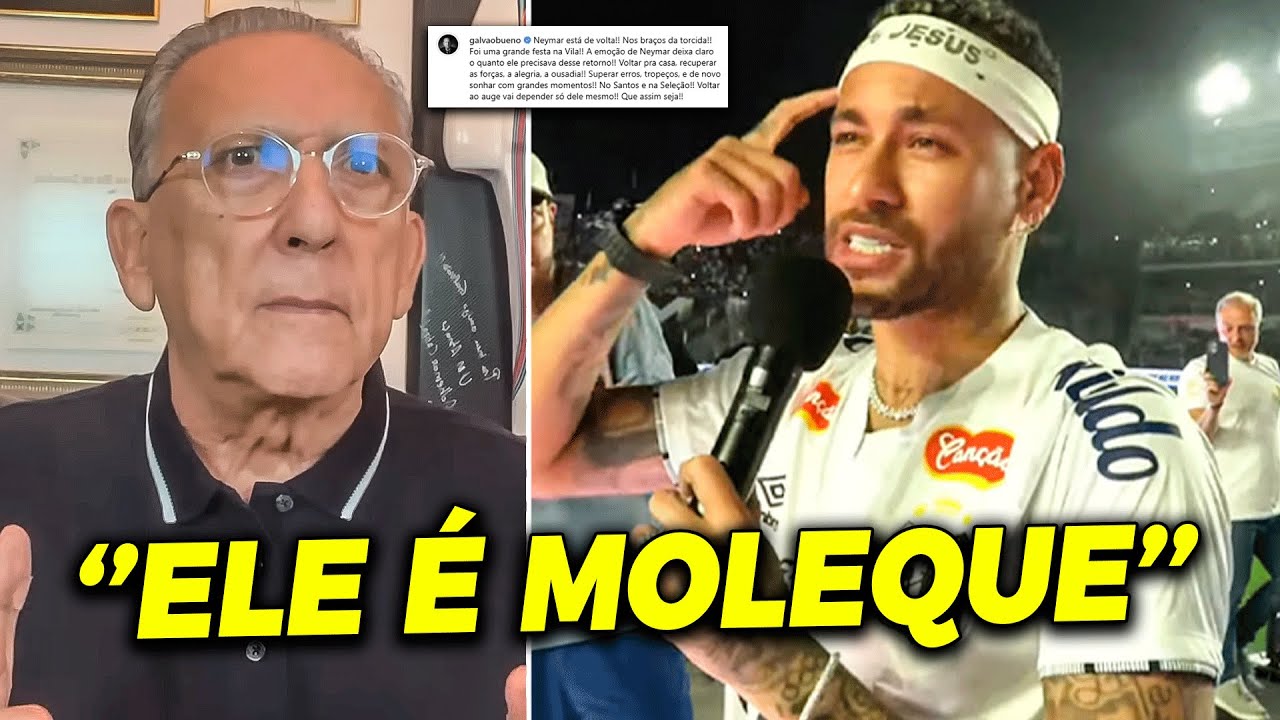 A ATITUDE REVOLTANTE DE NEYMAR QUE FEZ GALVÃO BUENO FICAR PIST0LA COM JOGADOR! SEGUIDOR ALFINETOU!