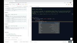 YouTube video 'leetcode 2506. Count Pairs Of Similar Strings - simple counting'