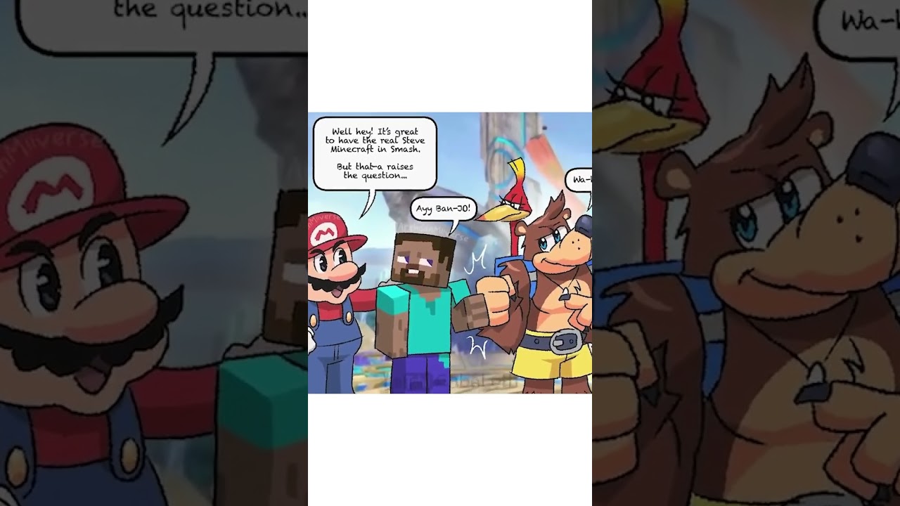 Minecraft Steve Meets Banjo Kazooie