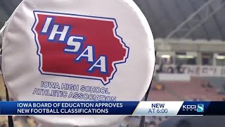 Iowa Board of Education approves IHSAA football classification amendment