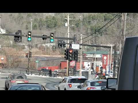 Brattleboro Vermont traffic Dec 18 2022...waiting for green light