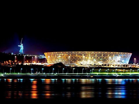 My GoPro Life. Volgograd Stadium. Night. Volgograd. Russia (4K)