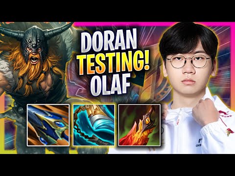 T1 DORAN TESTING OLAF IN KOREA SOLOQ! - T1 Doran Plays Olaf TOP vs Maokai! | Season 2024