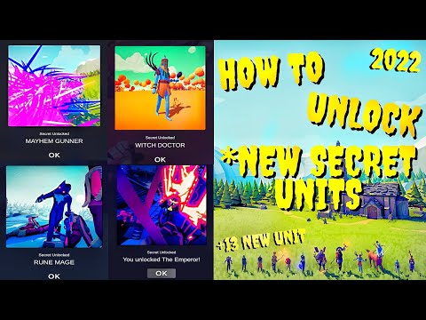 HOW TO UNLOCK *NEW 13 HIDDEN SECRET UNITS - Totally Accurate Battle Simulator TABS