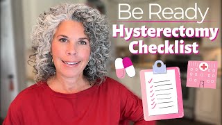The Hysterectomy Preparation Checklist YOU NEED | How I