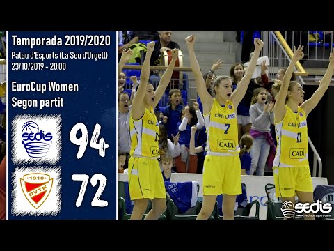 CADÍ LA SEU 94 - 72 ALUINVENT DVTK MISKOLC - Debut EuroCup Women al Palau d'Esports 23/10/2019