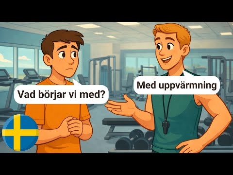 Simple Swedish Conversations for Beginners (With Subtitles) | A1-A2 | Everyday Fitness Dialogues