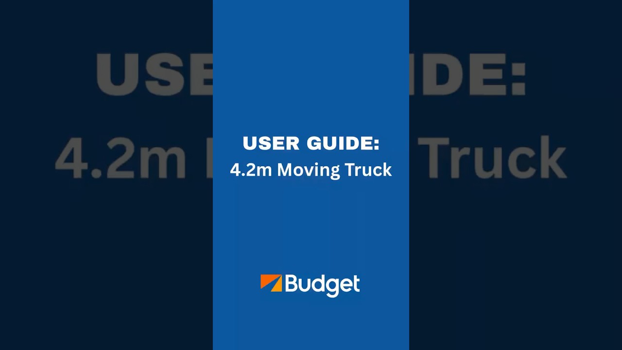 How to use our 4.2m Moving Trucks