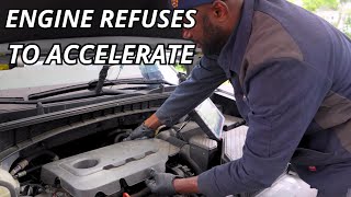 Hyundai Tucson - Engine Won't Accelerate Over 1000 RPM & Transmission Can't Upshift - P1326 - Diag