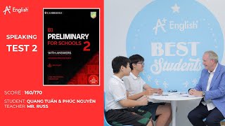 B1 PET Speaking test – QUANG TUẤN & PHÚC NGUYÊN | SPEAKING TEST 2