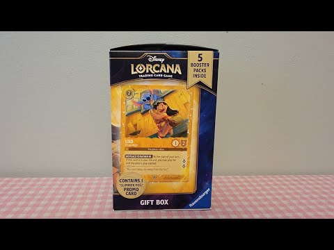 Disney LORCANA Trading Card Game Gift Box & Promo Card
