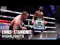 HIGHLIGHTS JARON ENNIS Vs EIMANTAS STANIONIS