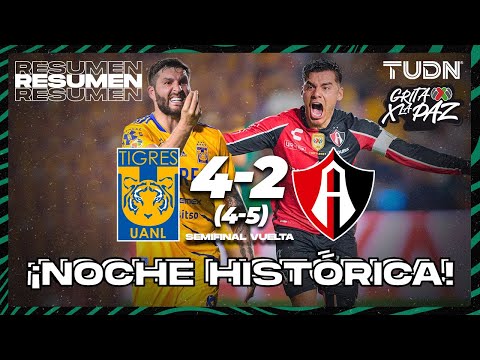 Resumen y goles | Tigres 4(4)-(5)2 Atlas | Grita México C22 Semis | TUDN