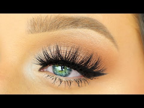 HOW TO APPLY FALSE LASHES WITH A THICK BAND | How To Apply False Eyelashes for Beginners Video