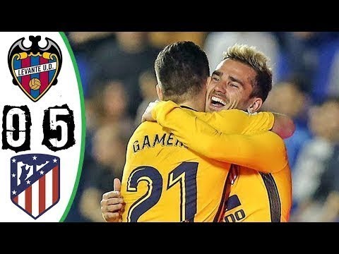 Levante vs Atletico Madrid 0-5 - extended Highlights & All Goals (la liga) 25/11/ 2017 HD