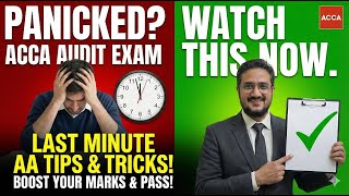 AA | Examiners HATE This Trick: How to easily gain marks in ACCA Audit and Assurance || LIVE SESSION