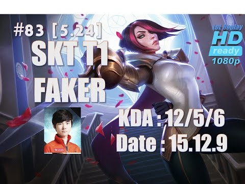 15.12.9 SKT T1 Faker Top Lane Fiora(in Na) (vs Vladimir) Hardcarry [1080p]#83