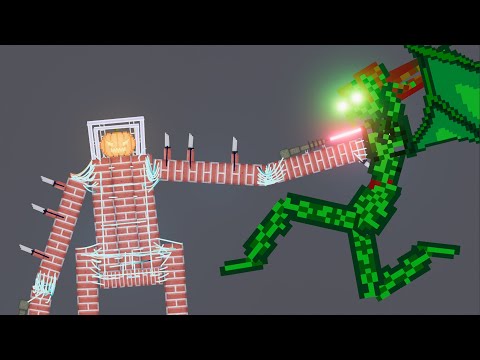 Pumkin Golem vs Mythical Humans - People Playground 1.22.3