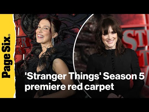 'Stranger Things' Season 5 premiere: Millie Bobby Brown, Winona Ryder, Sadie Sink and more