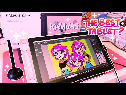 Drawing with my first Huion tablet! ✦ Huion Kamvas 13 (Gen 3) Review