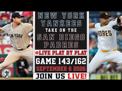 🔴 LIVE Yankees vs Padres | Gerrit Cole vs Michael King | PLAY-BY-PLAY