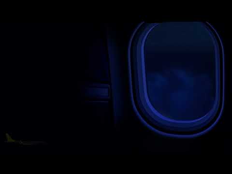 Overnight Flight Ambience | 8 Hours in a Dark Jet Cabin with Call Dings & Crew Announcements