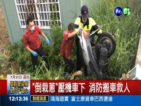 騎士"犁田" "倒栽蔥"壓車下昏迷