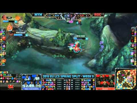 MYM Horo Gragas VS Roccat Nukeduck Leblanc Highlights   2015 EU LCS Spring W9D2