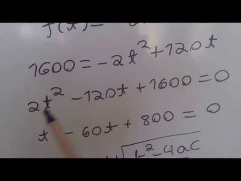 QUESTÃO 170 - EQUAÇÃO DO 2º GRAU - ENEM 2016 - 2ª APLICAÇÃO