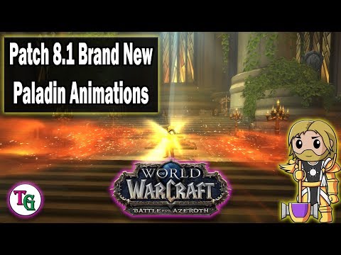 New Patch 8.1 Paladin Animations Review