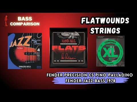 Flats Strings comparison Ernie ball Pino Palladino VS Thomastik Jazz Bass VS D´Addario chromes