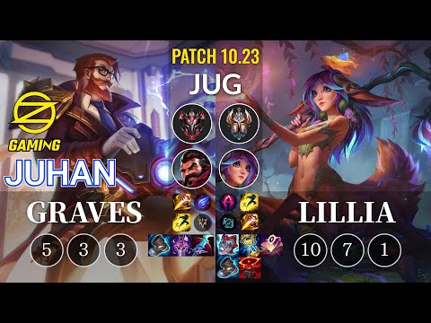 OZ Juhan Graves vs Lillia Jungle - KR Patch 10.23
