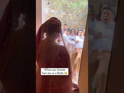 what is friend reaction bride show🤭🤭🤭🤭🤭🤭#7550249474 #Prayagrajmehndidesigner