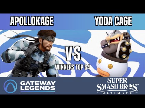 Gateway Legends - Winners Top 64 - ApolloKage(Snake) Vs. Yoda Cage(Bowser Jr)