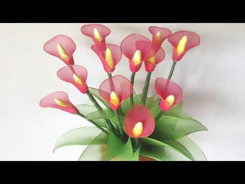 How to make the stocking art flowers 💕