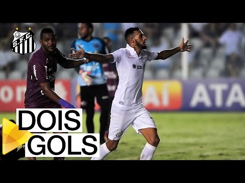 Paulinho marca seus primeiros gols com a camisa do Santos FC