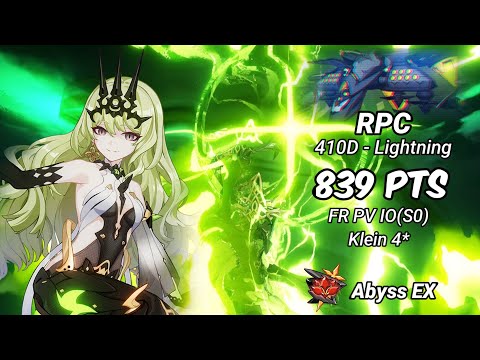 RedLotus D410: RPC (Lightning) 839 Pts - FR PV Mobius(S0) Klein 4* [Honkai 5.8]