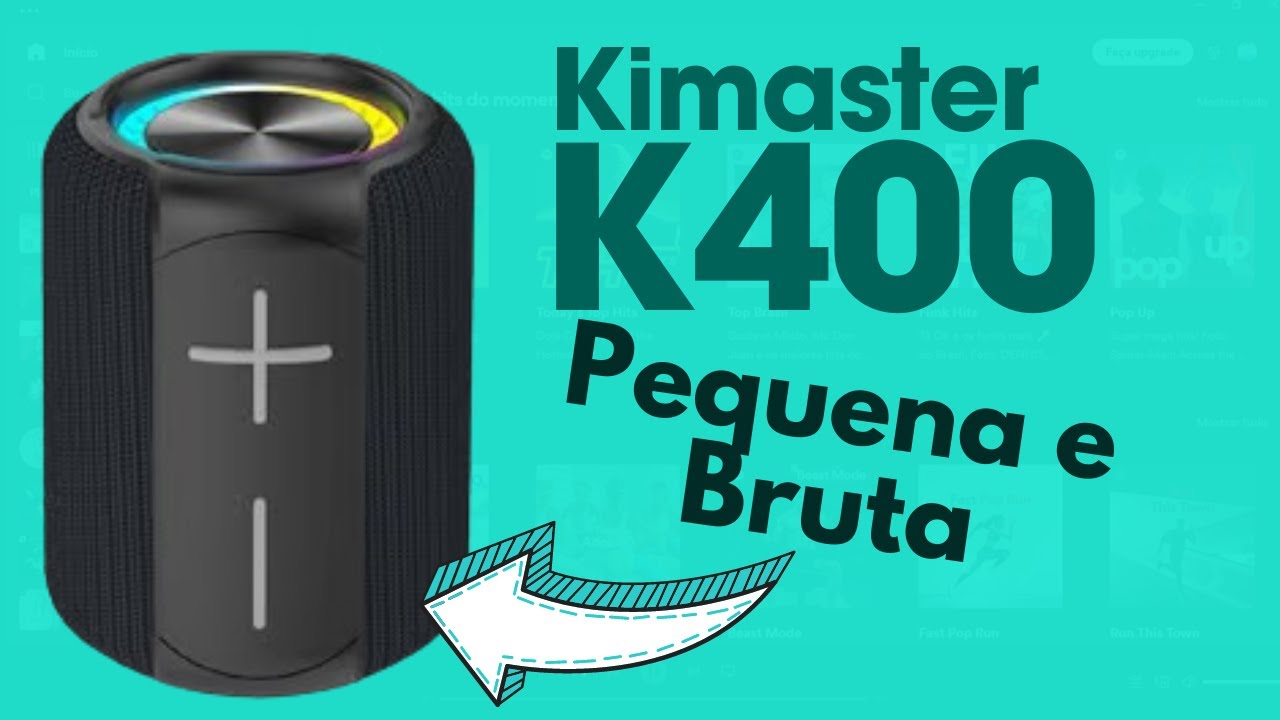 [Lançamento] Kimaster K400 Atualizada - A Caixa de Som que Cabe no seu Bolso | Melhor que a K500