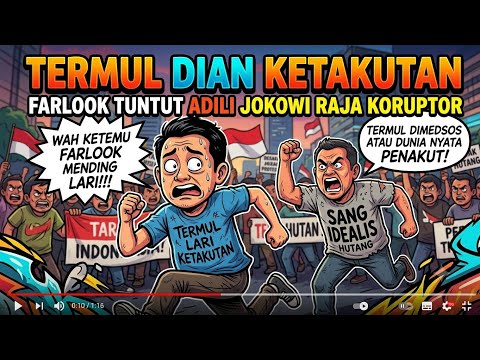 Ngakak termul ketakutan!!! Farlook teriak adili Jokowi di depan termul