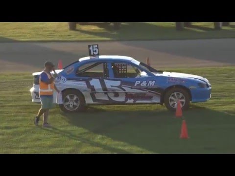 Production Sedans - Heat 1 - Queensland Title - Kingaroy Speedway - 02.04.16