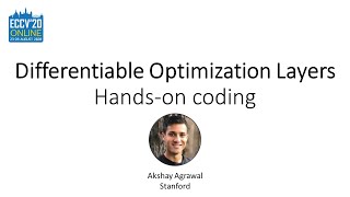 ECCV2020 tutorial - Differentiable Optimization Layers - Hands-on coding