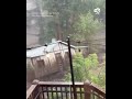 Dramatic Moment House is Swept Down River in Flash Flood Emergency