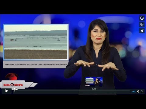 Nebraska, Iowa facing billions of dollars lost due to flooding (ASL - 3.23.19)