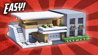 Minecraft: How To Build A Large Modern House Tutorial (#35)