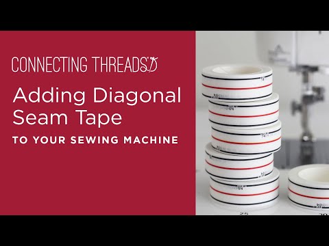Adding Diagonal Seam Tape to Your Sewing Machine
